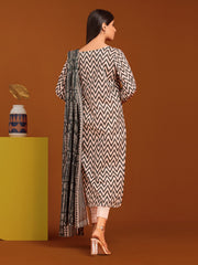 edenrobe Allure Printed Khaddar Unstitched 3Pc Suit EWU23A3-27032-3P