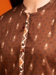 edenrobe Allure Printed Khaddar Unstitched 3Pc Suit EWU23A3-27033-3P