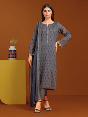 edenrobe Allure Printed Khaddar Unstitched 3Pc Suit EWU23A3-27051-3P