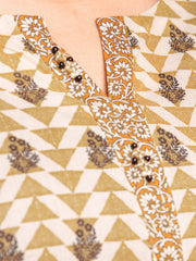 edenrobe Allure Printed Khaddar Unstitched 3Pc Suit EWU23A3-27083-3P