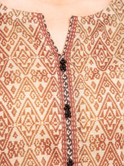 edenrobe Allure Printed Khaddar Unstitched 3Pc Suit EWU23A3-27087-3P