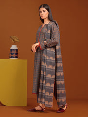 edenrobe Allure Printed Khaddar Unstitched 3Pc Suit EWU23A3-27096-3P