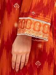 edenrobe Allure Printed Khaddar Unstitched 3Pc Suit EWU23A3-27101-3P