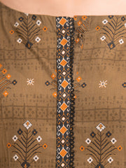 edenrobe Allure Printed Khaddar Unstitched 3Pc Suit EWU23A3-27110-3P