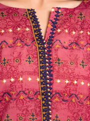 edenrobe Allure Printed Khaddar Unstitched 3Pc Suit EWU23A3-27138-3P
