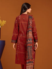 edenrobe Allure Printed Khaddar Unstitched 3Pc Suit EWU23A3-27161-3P