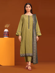 edenrobe Allure Printed Khaddar Unstitched 3Pc Suit EWU23A3-27170-3P