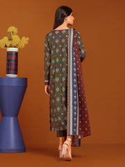 edenrobe Allure Printed Khaddar Unstitched 3Pc Suit EWU23A3-27174-3P
