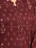 edenrobe Allure Khaddar Unstitched Printed 3Pc Suit EWU23A3-27193