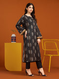 edenrobe Allure Printed Khaddar Unstitched 2Pc Suit EWU23A3-27250ST