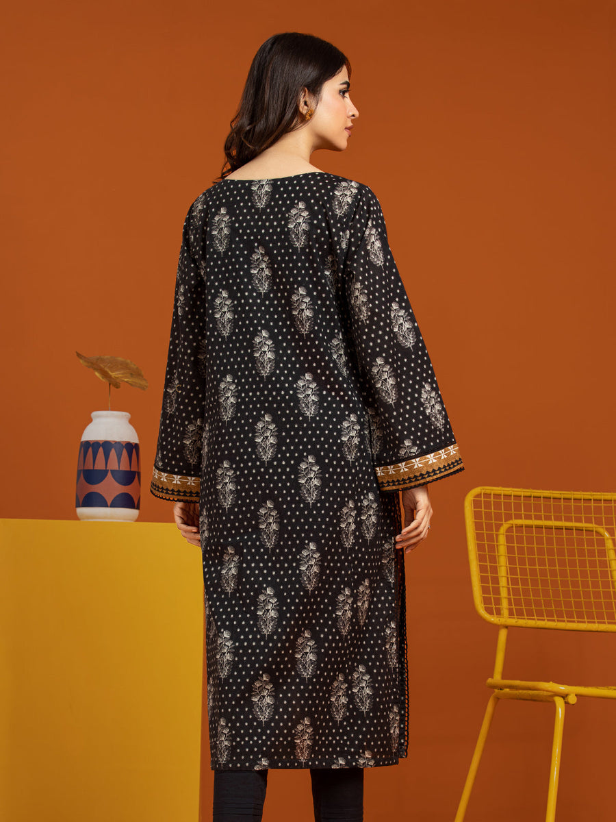 edenrobe Allure Printed Khaddar Unstitched 2Pc Suit EWU23A3-27250ST
