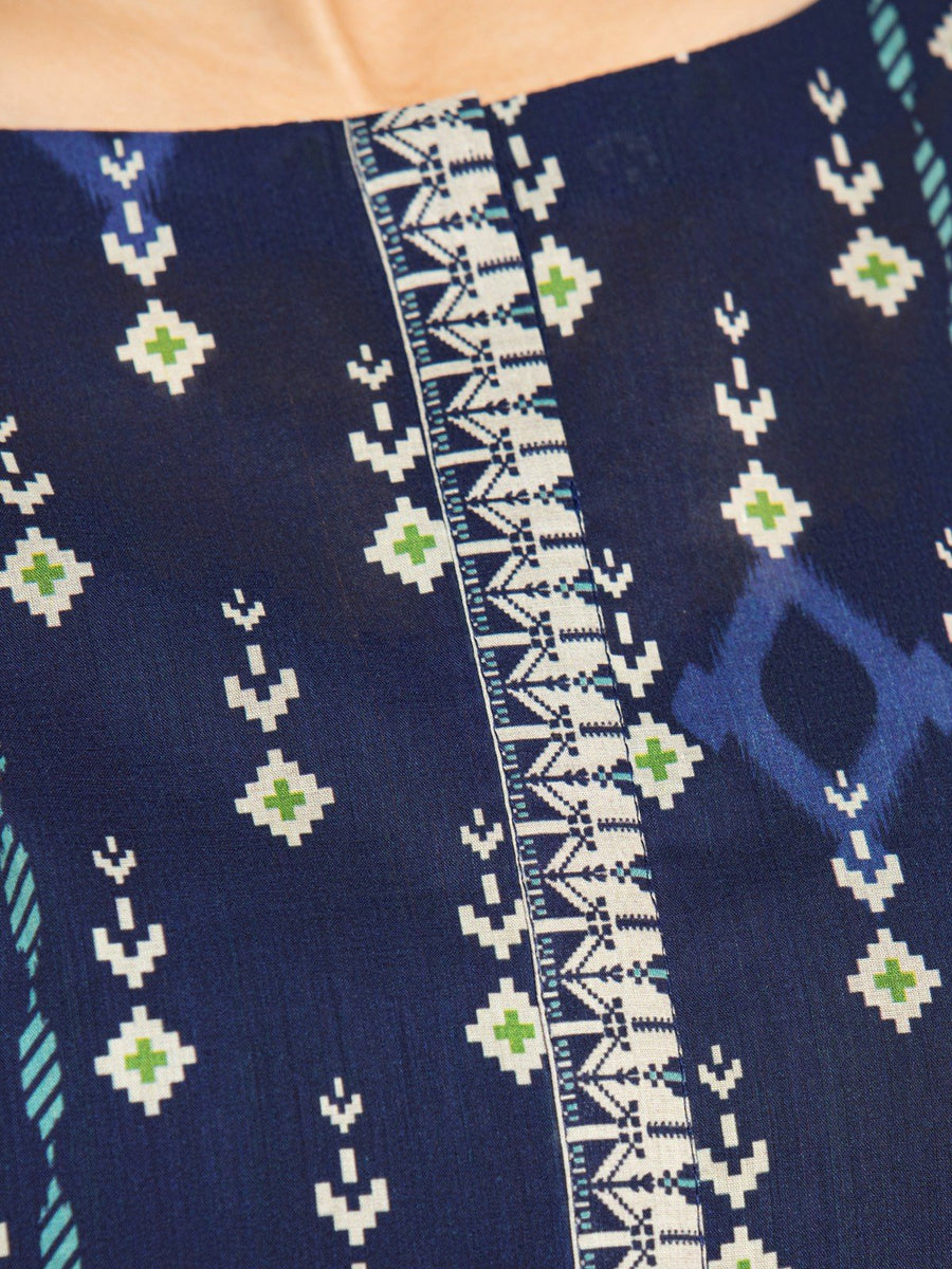 edenrobe Allure Printed Khaddar Unstitched 2Pc Suit EWU23A3-27255ST