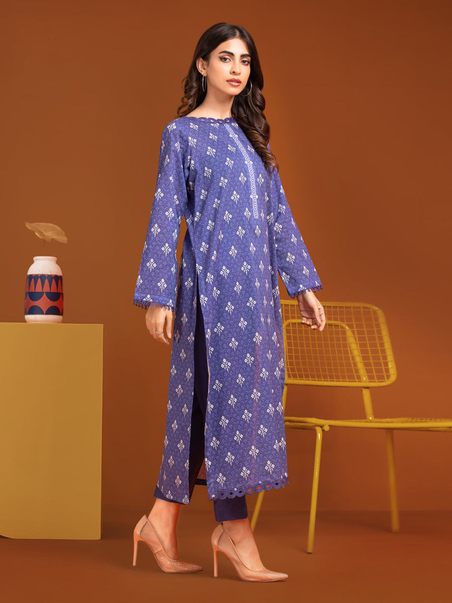 edenrobe Allure Printed Khaddar Unstitched 2Pc Suit EWU23A3-27256ST