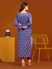 edenrobe Allure Printed Khaddar Unstitched 2Pc Suit EWU23A3-27256ST