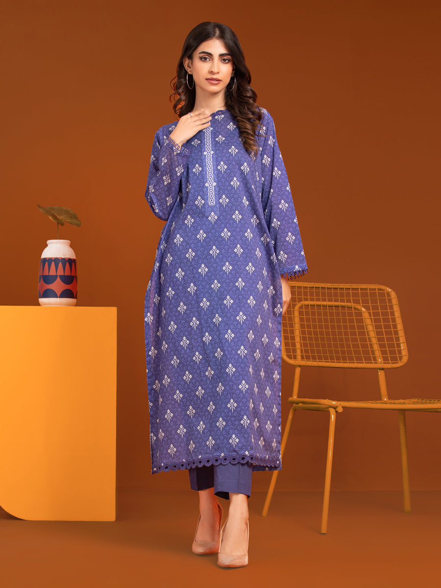 edenrobe Allure Printed Khaddar Unstitched 2Pc Suit EWU23A3-27256ST