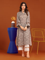 edenrobe Allure Printed Khaddar Unstitched 2Pc Suit EWU23A3-27265ST