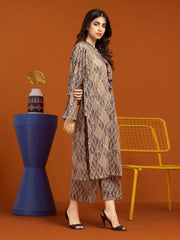 edenrobe Allure Printed Khaddar Unstitched 2Pc Suit EWU23A3-27266ST