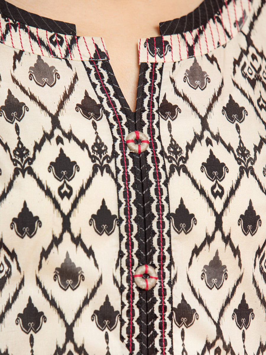 edenrobe Allure Printed Khaddar Unstitched 2Pc Suit EWU23A3-27268ST