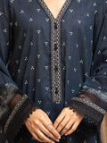 edenrobe Allure Printed Khaddar Unstitched 3Pc Suit EWU23A3-27286-3P