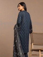 edenrobe Allure Printed Khaddar Unstitched 3Pc Suit EWU23A3-27286-3P