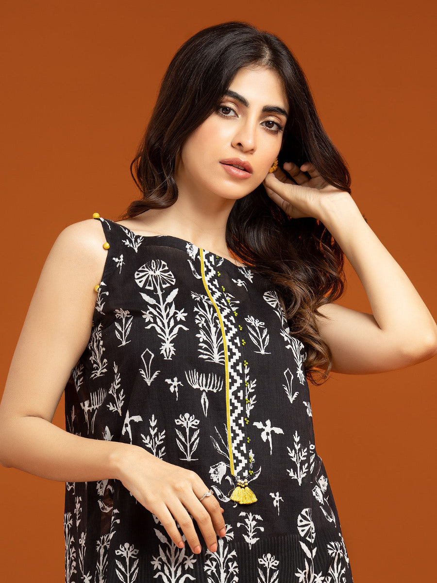 edenrobe Allure Printed Khaddar Unstitched 2Pc Suit EWU23A3S-26392ST