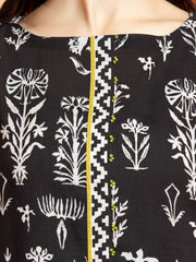 edenrobe Allure Printed Khaddar Unstitched 2Pc Suit EWU23A3S-26392ST