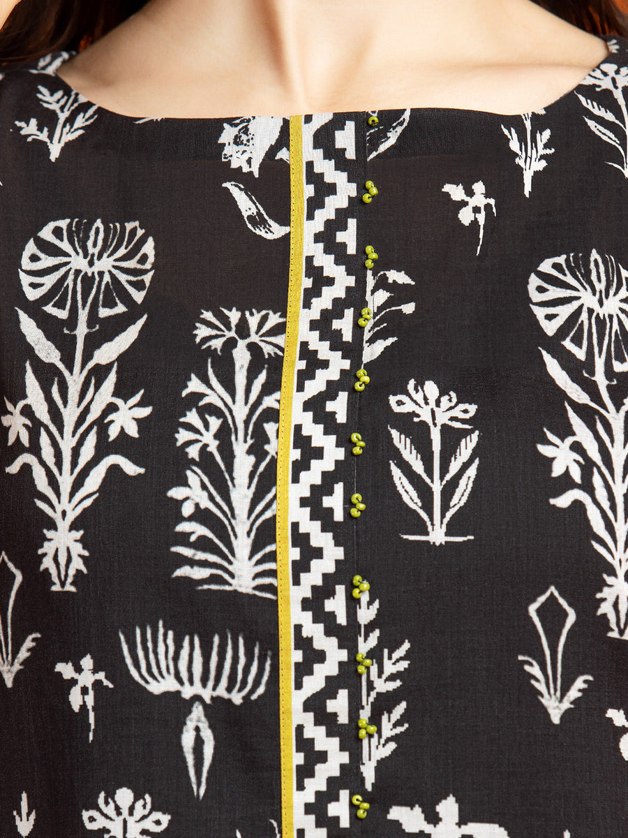 edenrobe Allure Printed Khaddar Unstitched 2Pc Suit EWU23A3S-26392ST