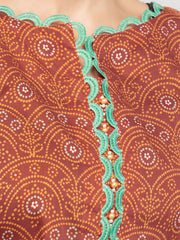 edenrobe Allure Printed Khaddar Unstitched 3Pc Suit EWU23A3S-27600-3P