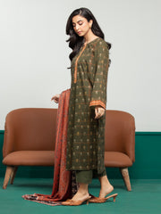 edenrobe Allure Printed Khaddar Unstitched 3Pc Suit EWU23A3S-27601-3P