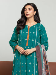 edenrobe Allure Printed Khaddar Unstitched 3Pc Suit EWU23A3S-27603-3P
