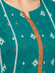 edenrobe Allure Printed Khaddar Unstitched 3Pc Suit EWU23A3S-27603-3P