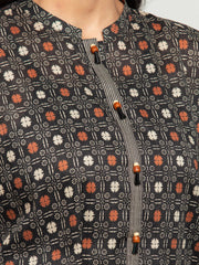 edenrobe Allure Printed Khaddar Unstitched 3Pc Suit EWU23A3S-27625-3P