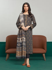 edenrobe Allure Printed Khaddar Unstitched 3Pc Suit EWU23A3S-27634-3P