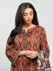 edenrobe Allure Printed Khaddar Unstitched 3Pc Suit EWU23A3S-27642-3P