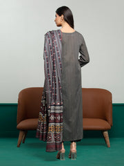 edenrobe Allure Printed Khaddar Unstitched 3Pc Suit EWU23A3S-27643-3P