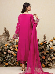edenrobe Premium Festive Unstitched Raw Silk 3Pc Suit EWU23V16-26669