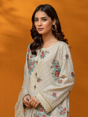 edenrobe Premium Festive Unstitched Dobby 3Pc Suit EWU23V7-26625