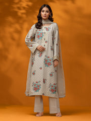 edenrobe Premium Festive Unstitched Dobby 3Pc Suit EWU23V7-26625