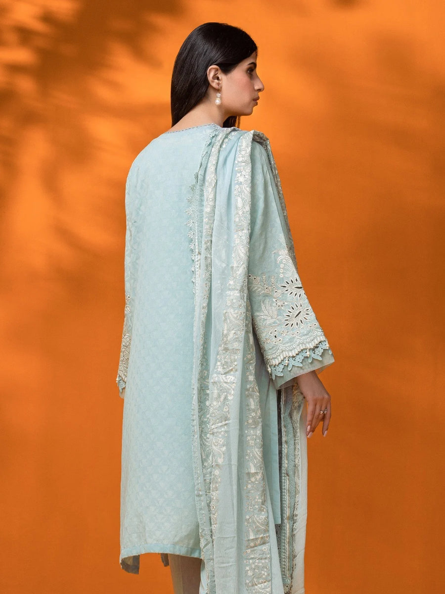 edenrobe Premium Festive Unstitched Dobby 3Pc Suit EWU23V7-26629-3P