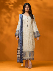 edenrobe Premium Festive Unstitched Dobby 3Pc Suit EWU23V7-26632-3P