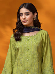 edenrobe Premium Festive Unstitched Dobby 3Pc Suit EWU23V7-26633-3P