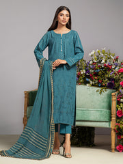 edenrobe Premium Festive Unstitched Dobby 3Pc Suit EWU23V7-26738-3P