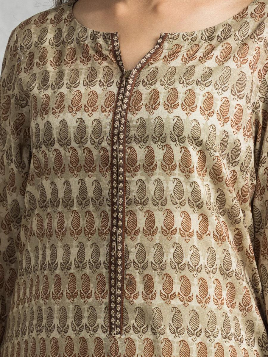 edenrobe Allure Lawn Unstitched Printed 3Pc Suit EWU24A1-28013