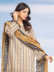 edenrobe Allure Lawn Unstitched Printed 3Pc Suit EWU24A1-28043-3P
