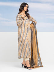 edenrobe Allure Lawn Unstitched Printed 3Pc Suit EWU24A1-28043-3P
