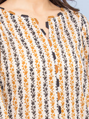 edenrobe Allure Lawn Unstitched Printed 3Pc Suit EWU24A1-28043-3P