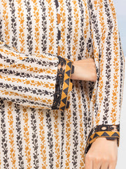 edenrobe Allure Lawn Unstitched Printed 3Pc Suit EWU24A1-28043-3P
