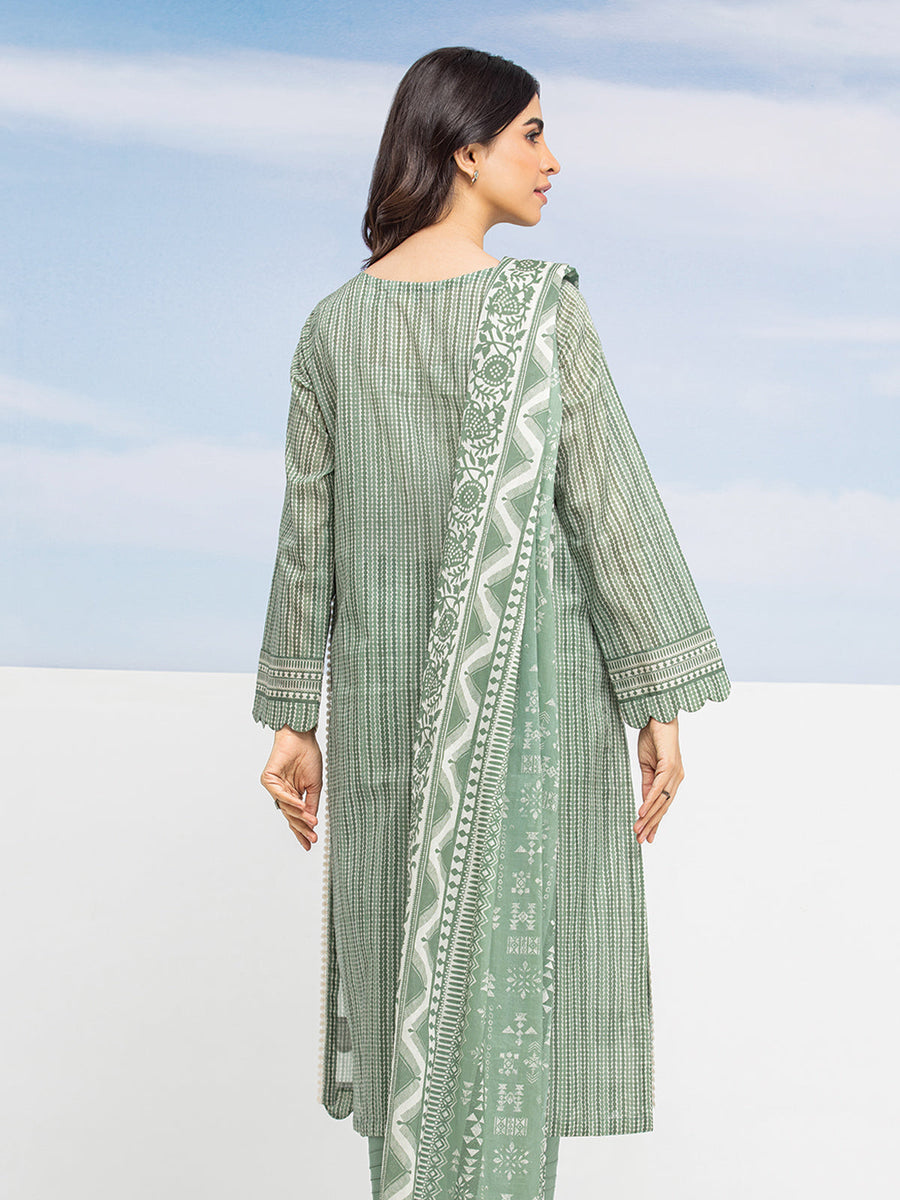 edenrobe Allure Lawn Unstitched Printed 3Pc Suit EWU24A1-28057-3P