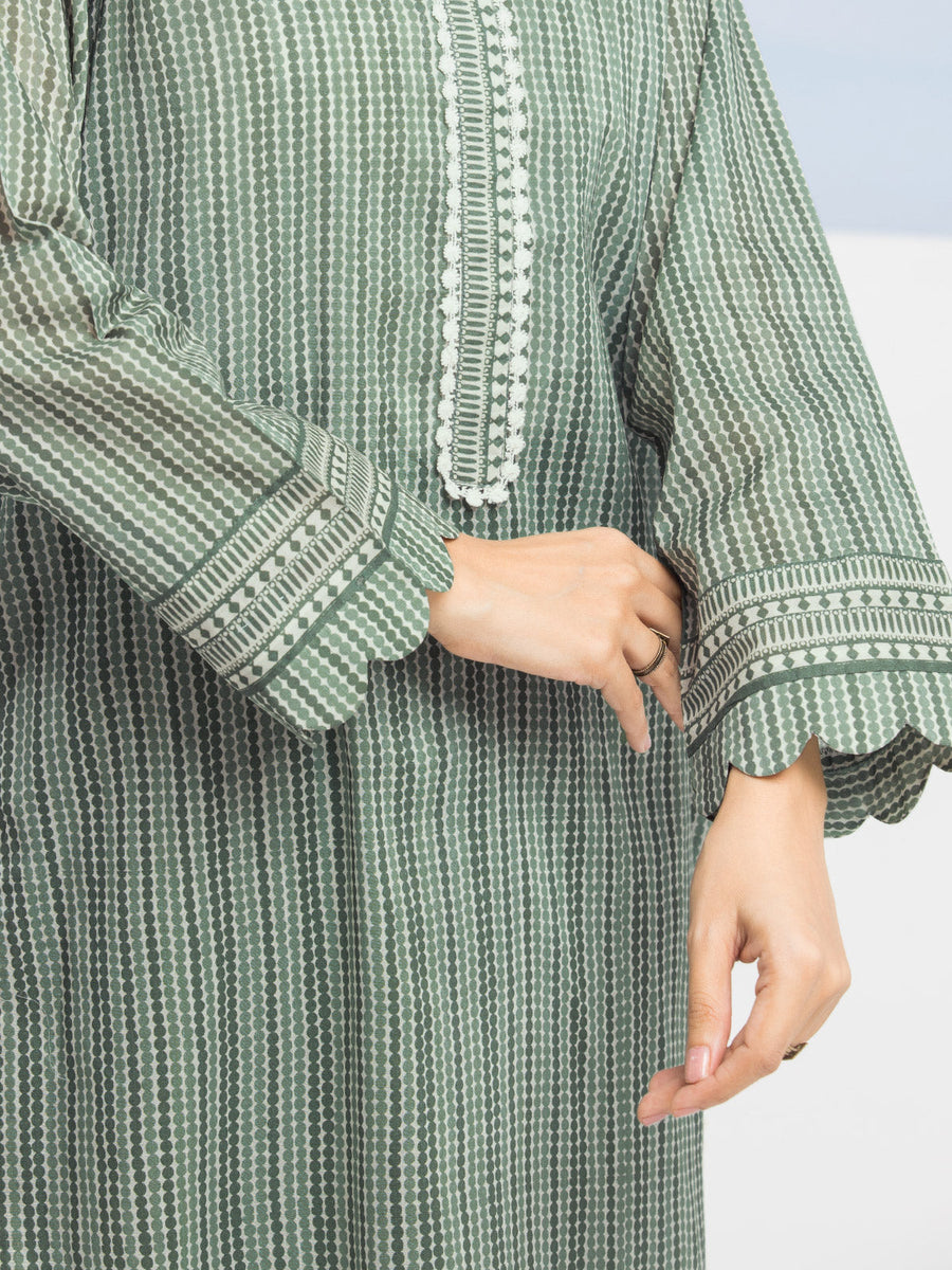 edenrobe Allure Lawn Unstitched Printed 3Pc Suit EWU24A1-28057-3P