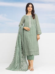 edenrobe Allure Lawn Unstitched Printed 3Pc Suit EWU24A1-28057-3P